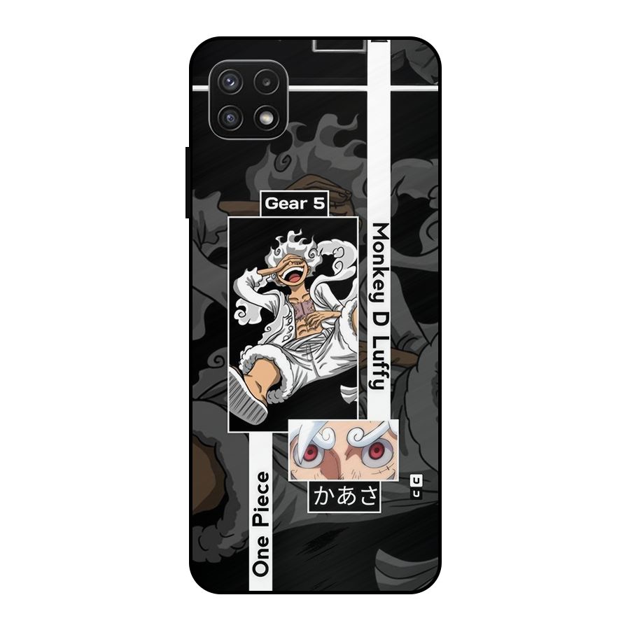Monkey D luffy New Gear Metal Back Case for Galaxy A22 5G