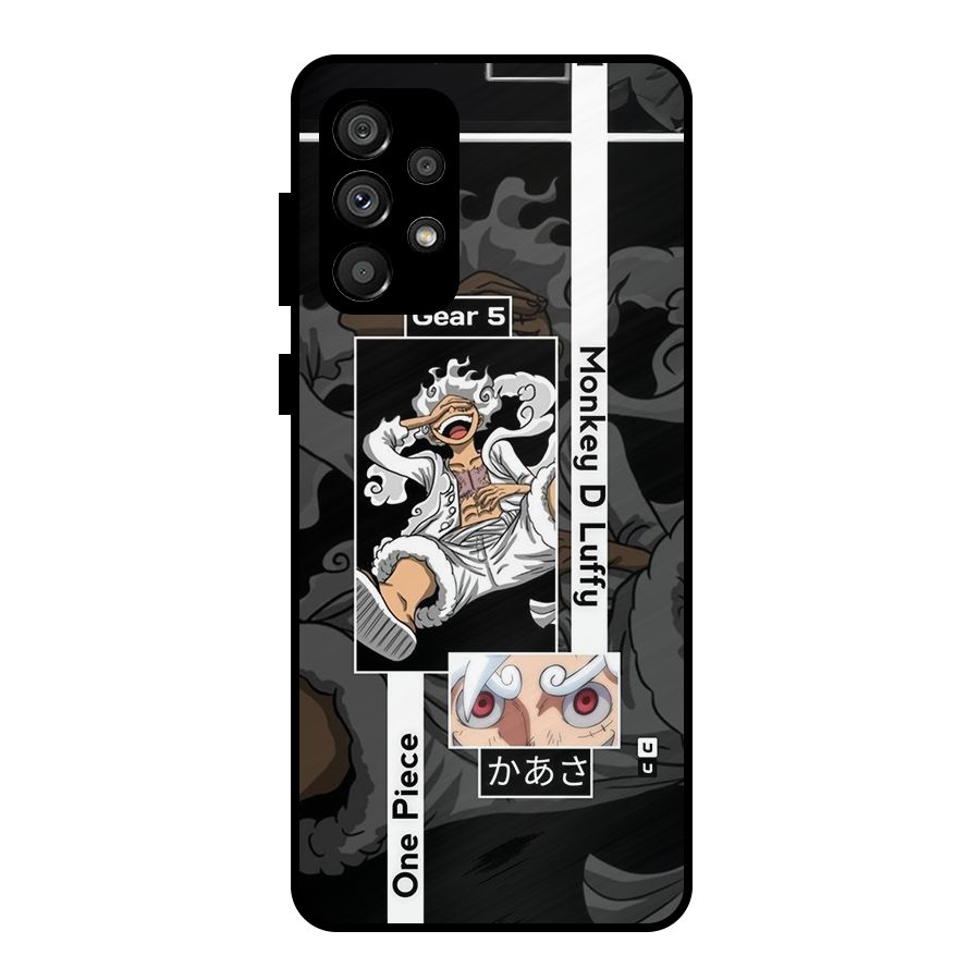 Monkey D luffy New Gear Metal Back Case for Galaxy A73 5G