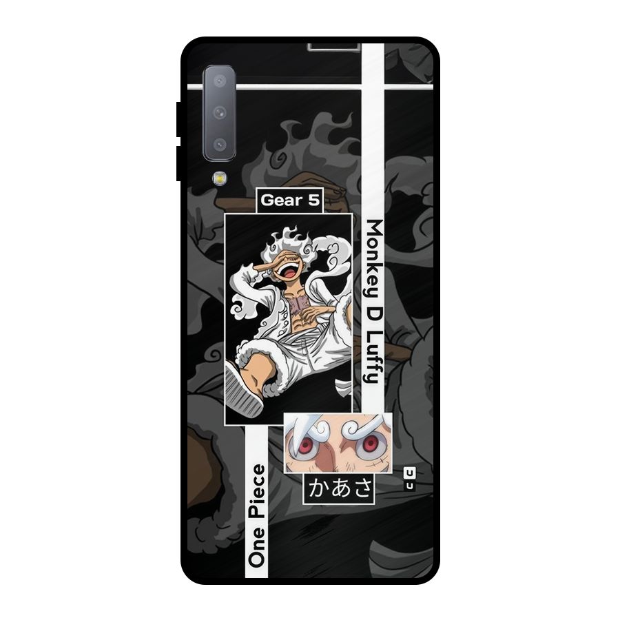 Monkey D luffy New Gear Metal Back Case for Galaxy A7 (2018)