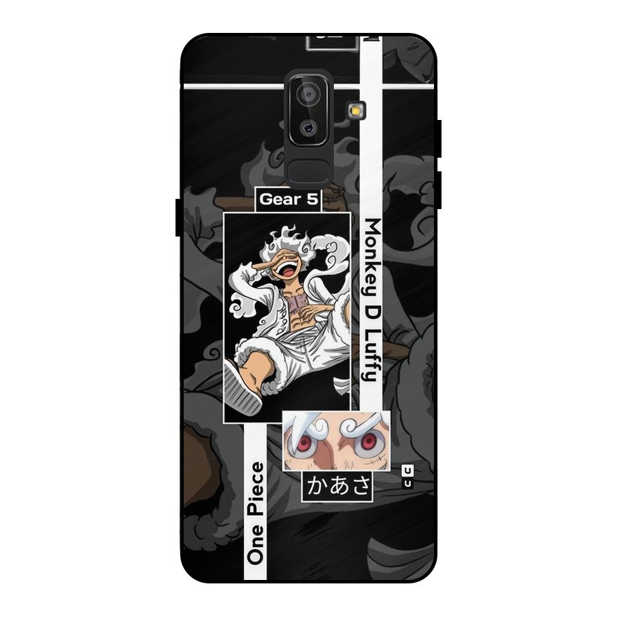 Monkey D luffy New Gear Metal Back Case for Galaxy J8