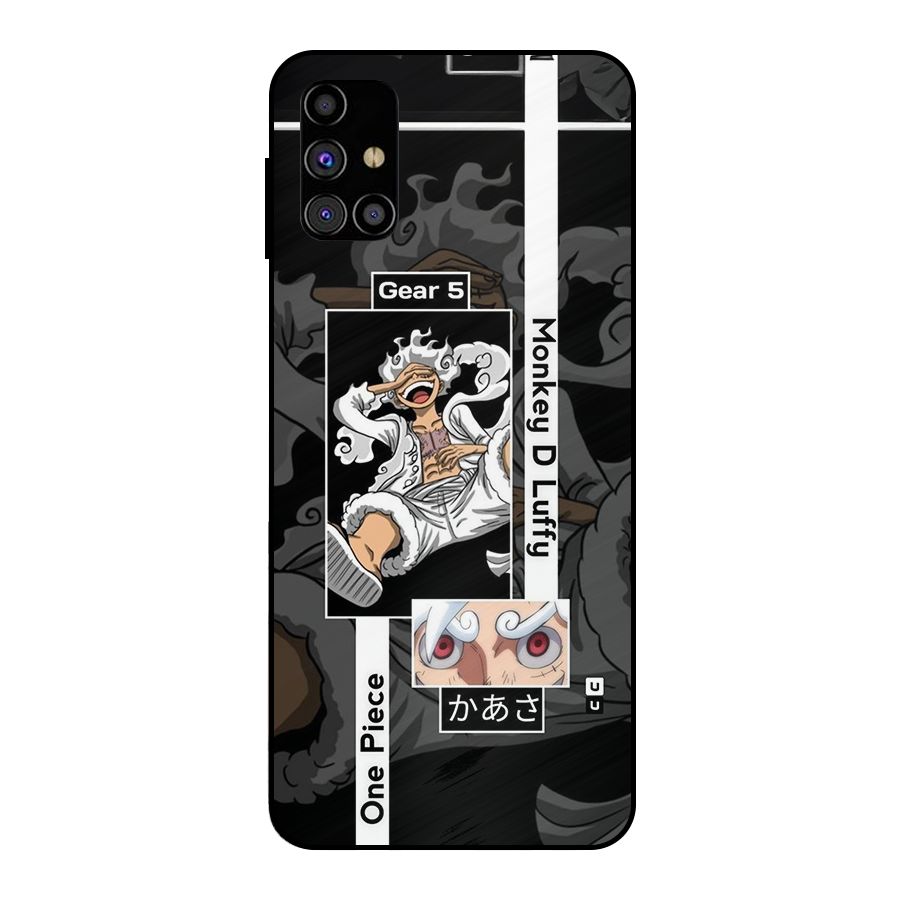 Monkey D luffy New Gear Metal Back Case for Galaxy M31s