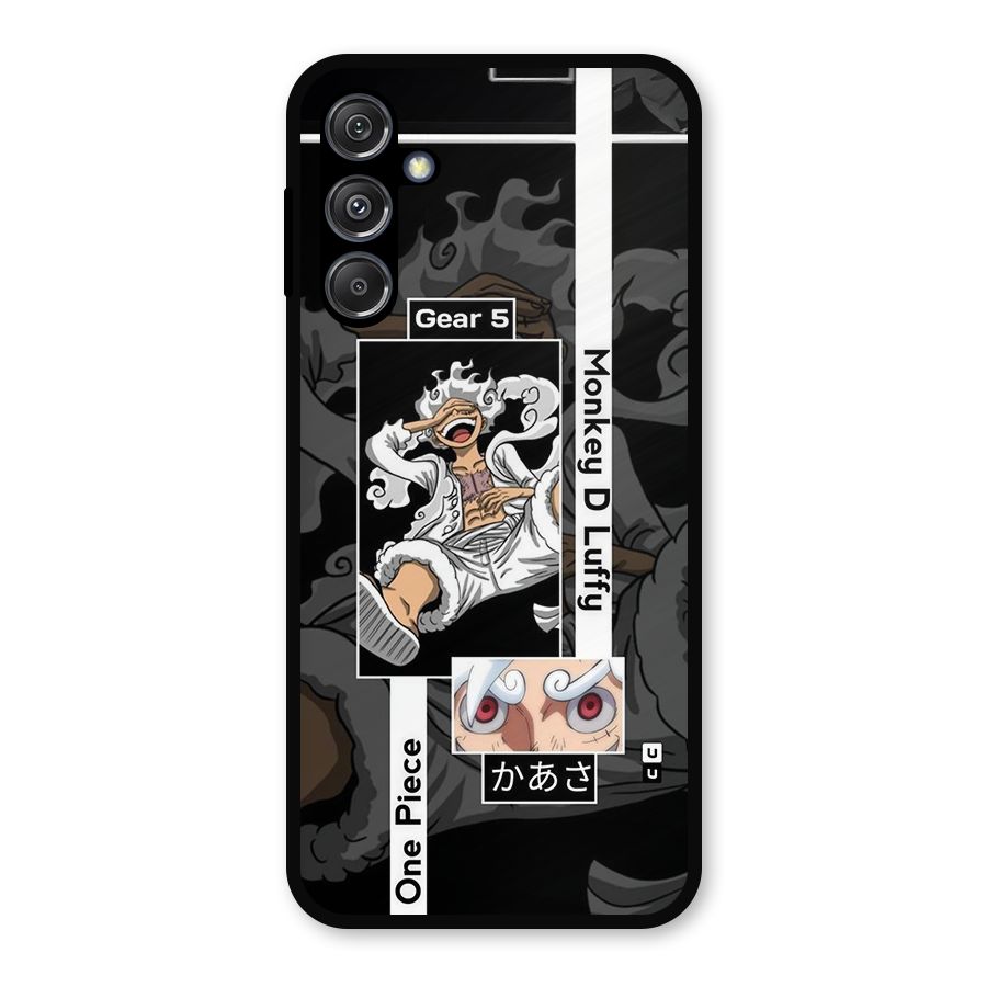 Monkey D luffy New Gear Metal Back Case for Galaxy M34 5G