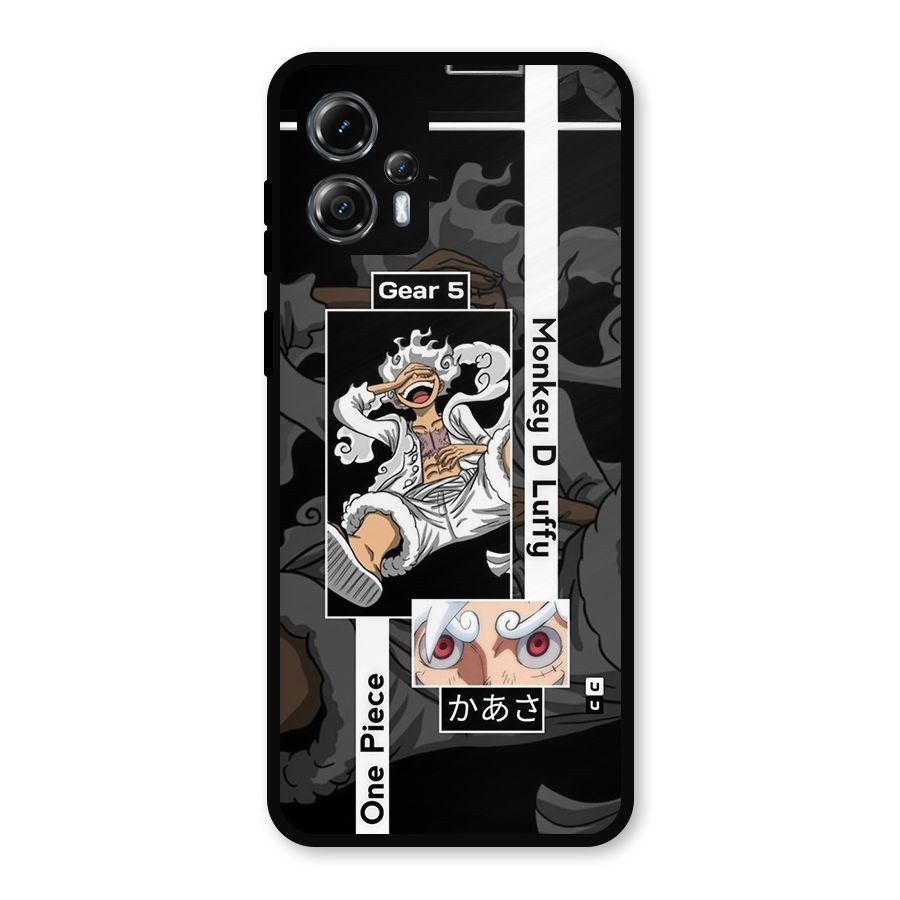 Monkey D luffy New Gear Metal Back Case for Moto G13