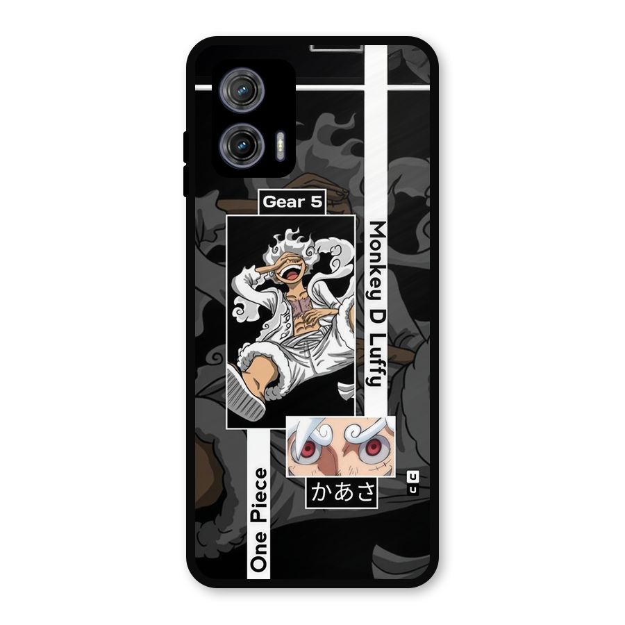 Monkey D luffy New Gear Metal Back Case for Moto G73