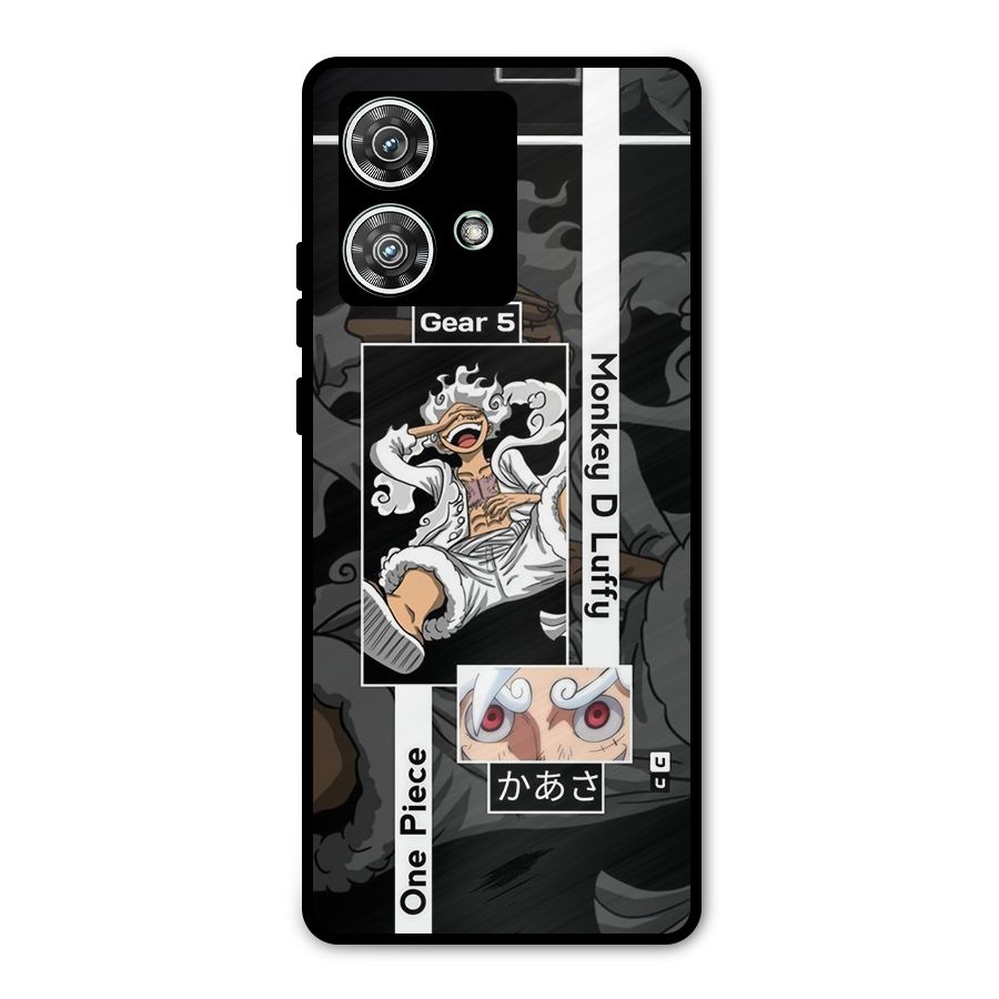Monkey D luffy New Gear Metal Back Case for Motorola Edge 40 Neo