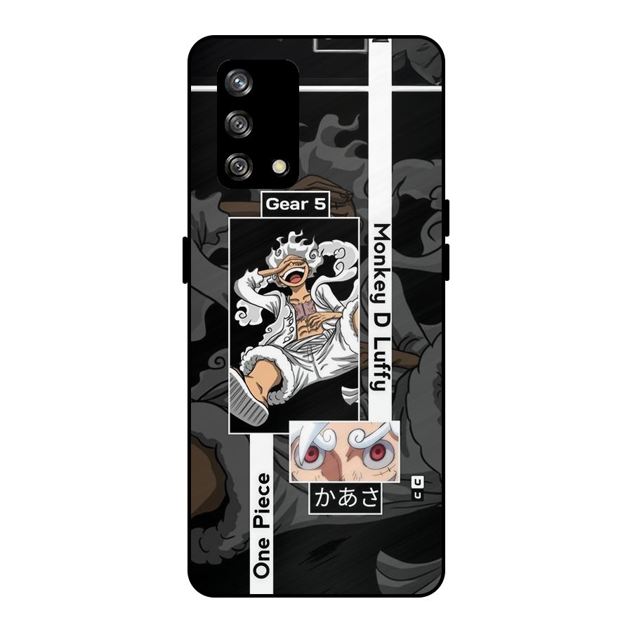 Monkey D luffy New Gear Metal Back Case for Oppo F19