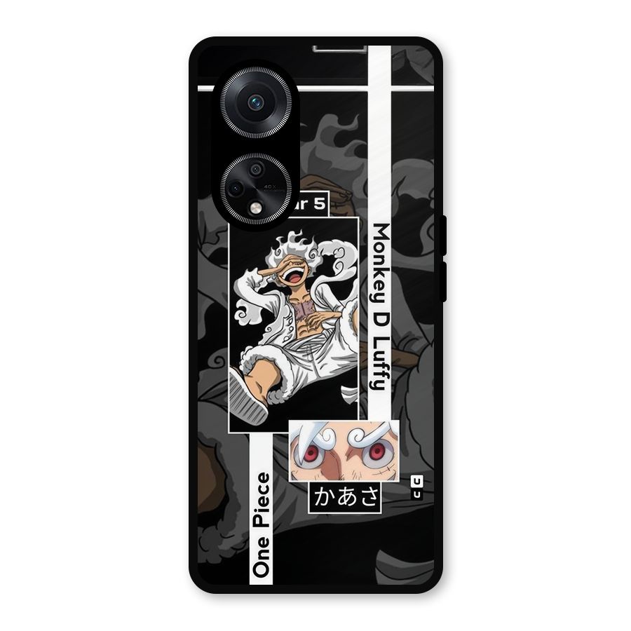 Monkey D luffy New Gear Metal Back Case for Oppo F23