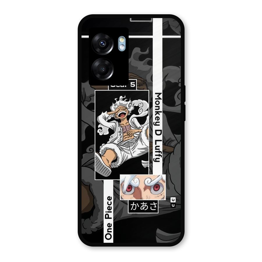 Monkey D luffy New Gear Metal Back Case for Oppo K10 (5G)