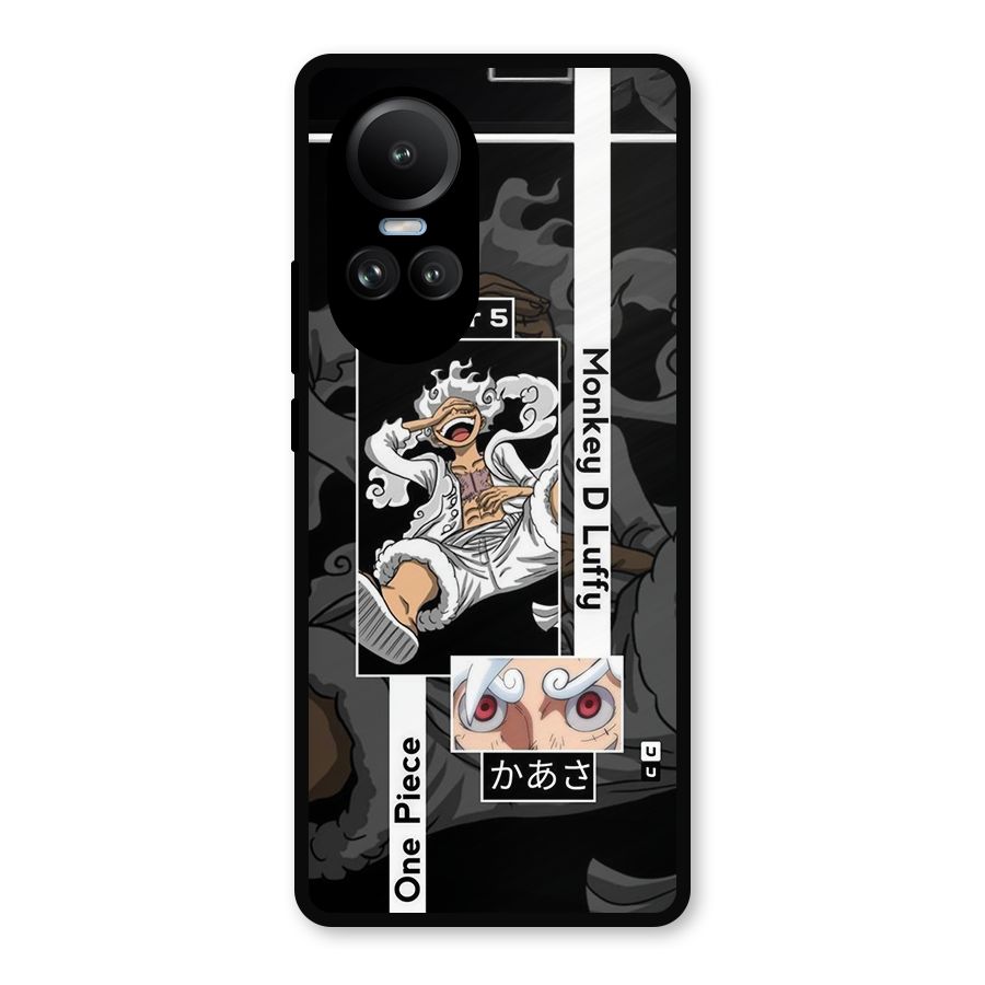 Monkey D luffy New Gear Metal Back Case for Oppo Reno10