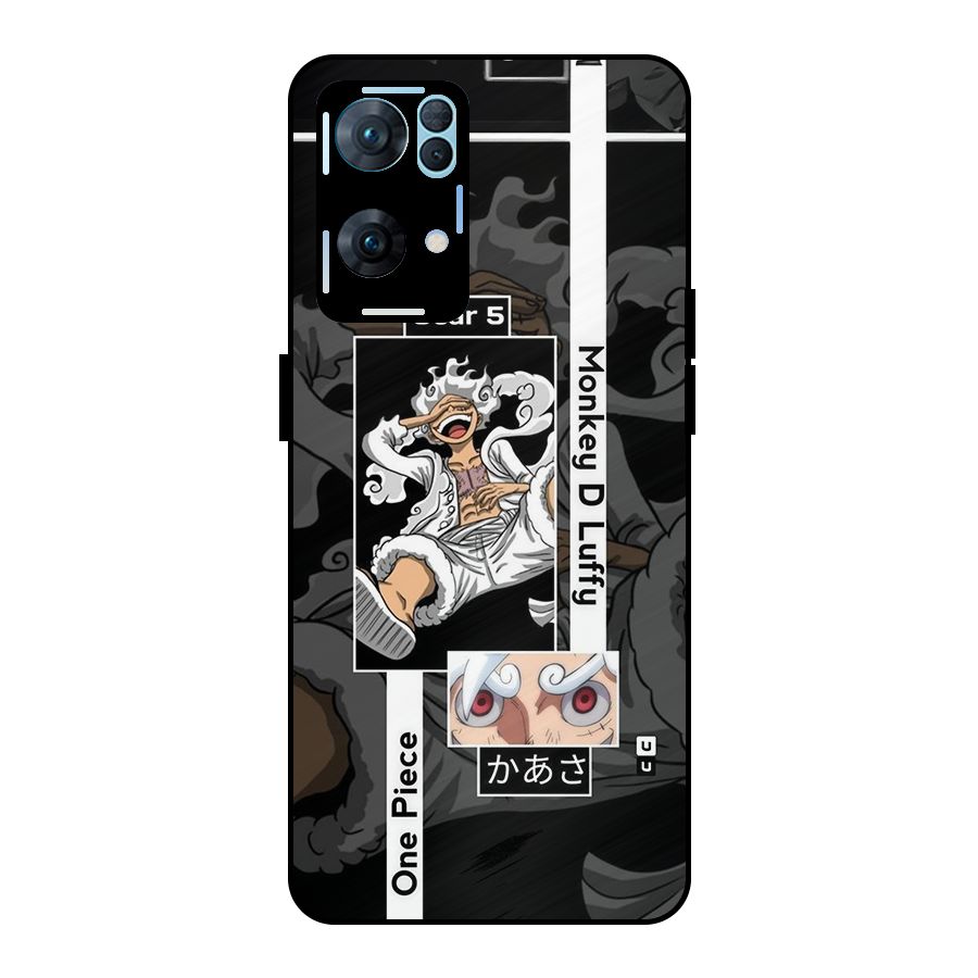 Monkey D luffy New Gear Metal Back Case for Oppo Reno7 Pro 5G