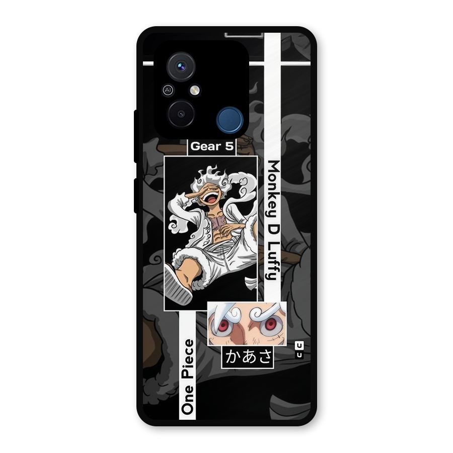 Monkey D luffy New Gear Metal Back Case for Poco C55