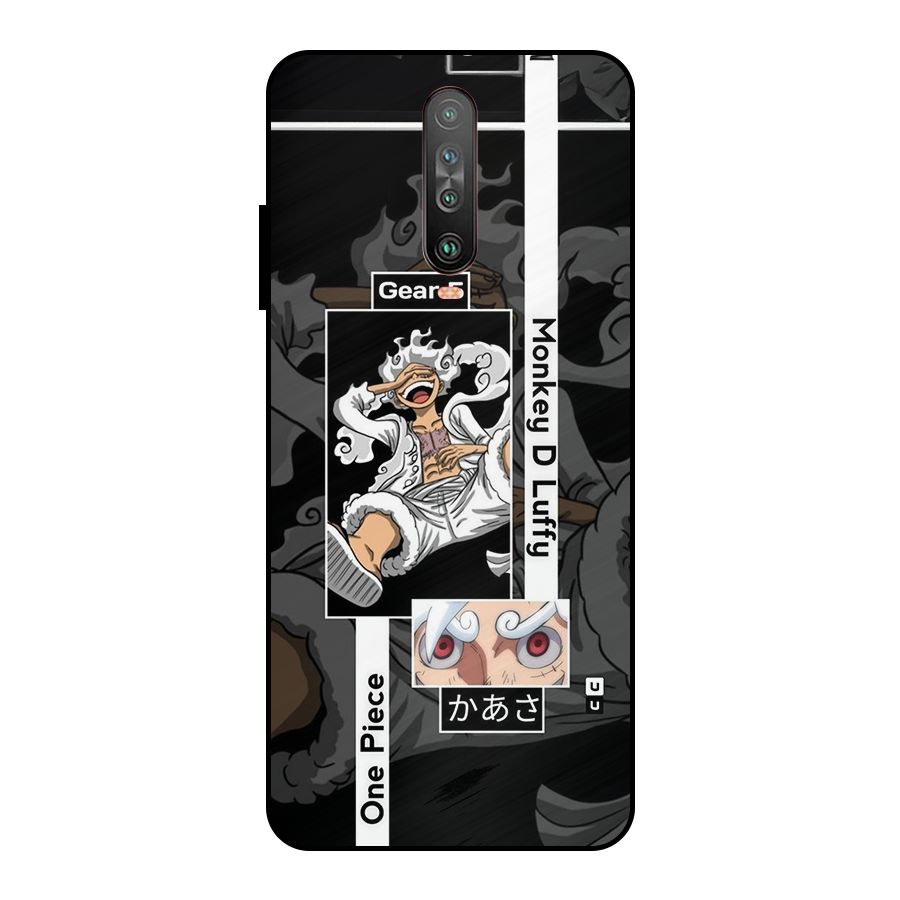 Monkey D luffy New Gear Metal Back Case for Poco X2