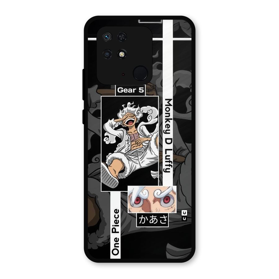 Monkey D luffy New Gear Metal Back Case for Redmi 10