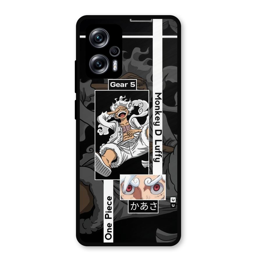 Monkey D luffy New Gear Metal Back Case for Redmi K50i