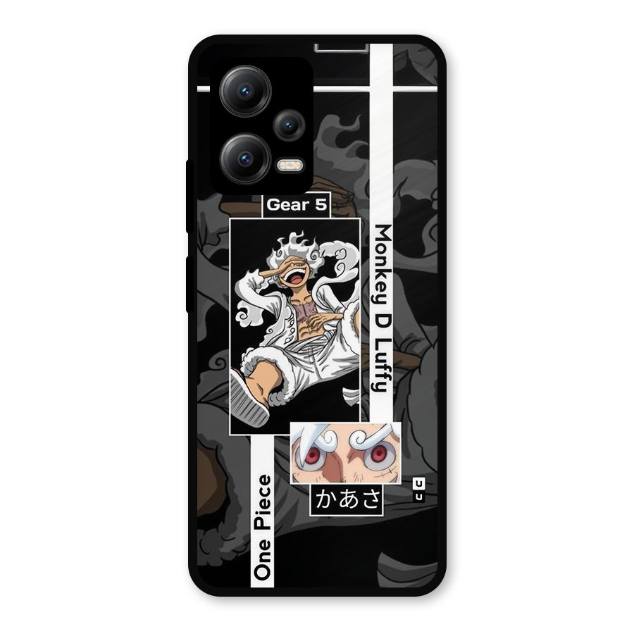 Monkey D luffy New Gear Metal Back Case for Redmi Note 12 5G