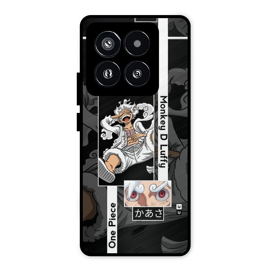 Monkey D luffy New Gear Metal Back Case for Xiaomi 14 Pro