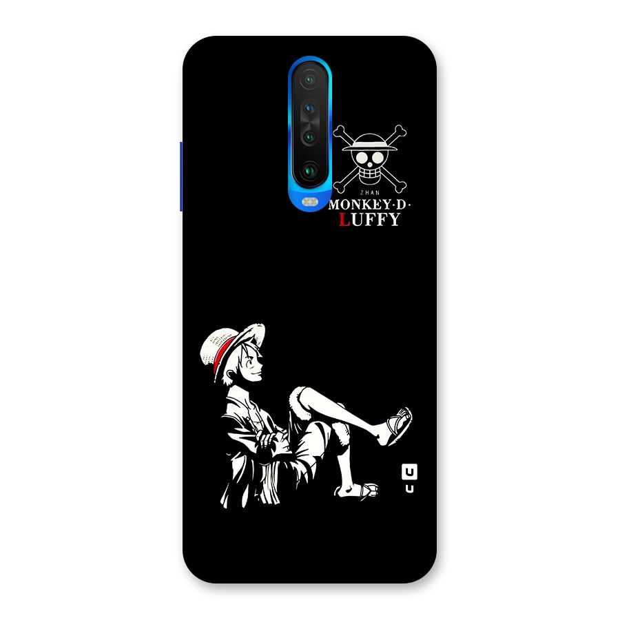 Monkey Luffy Back Case for Poco X2
