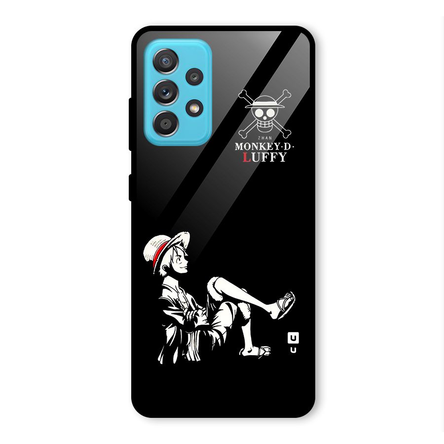 Monkey Luffy Glass Back Case for Galaxy A52