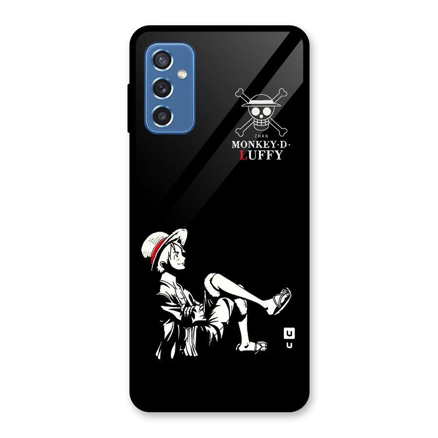 Monkey Luffy Glass Back Case for Galaxy M52 5G