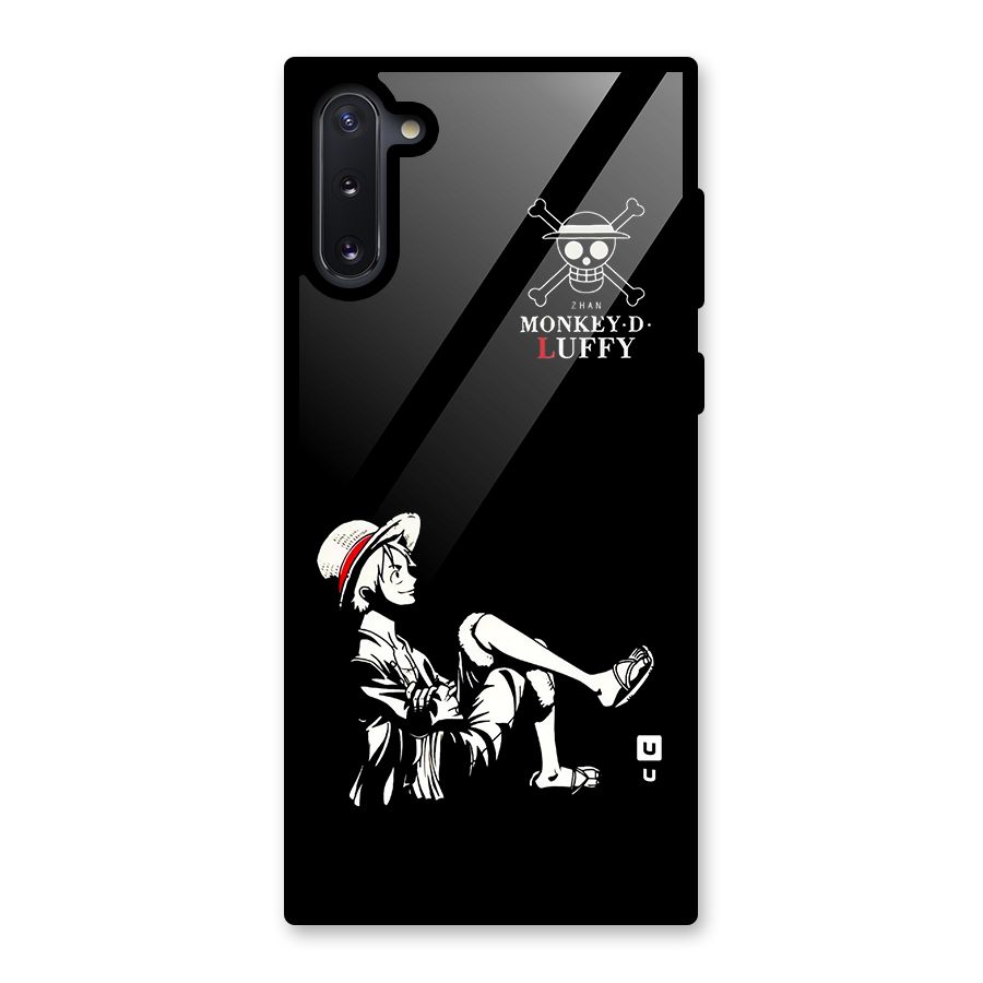Monkey Luffy Glass Back Case for Galaxy Note 10