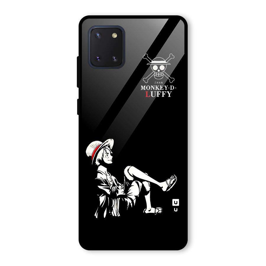 Monkey Luffy Glass Back Case for Galaxy Note 10 Lite
