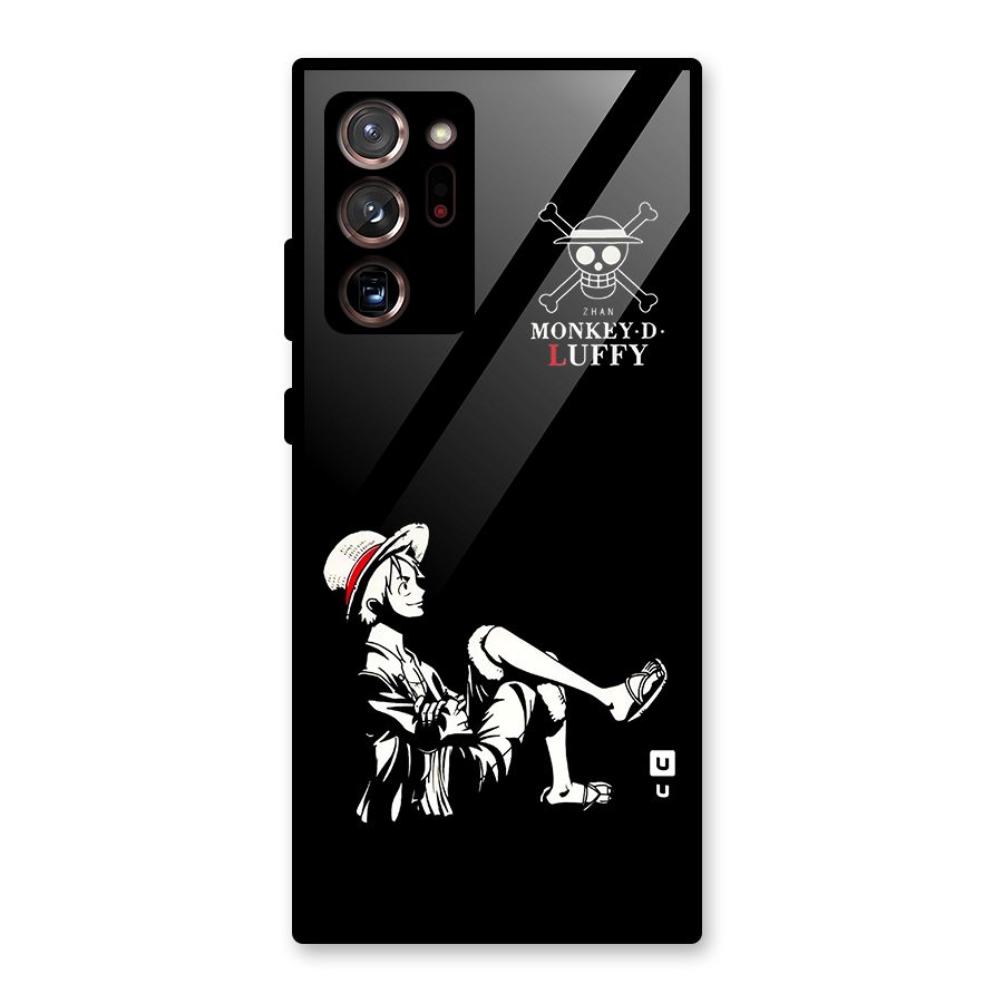 Monkey Luffy Glass Back Case for Galaxy Note 20 Ultra 5G