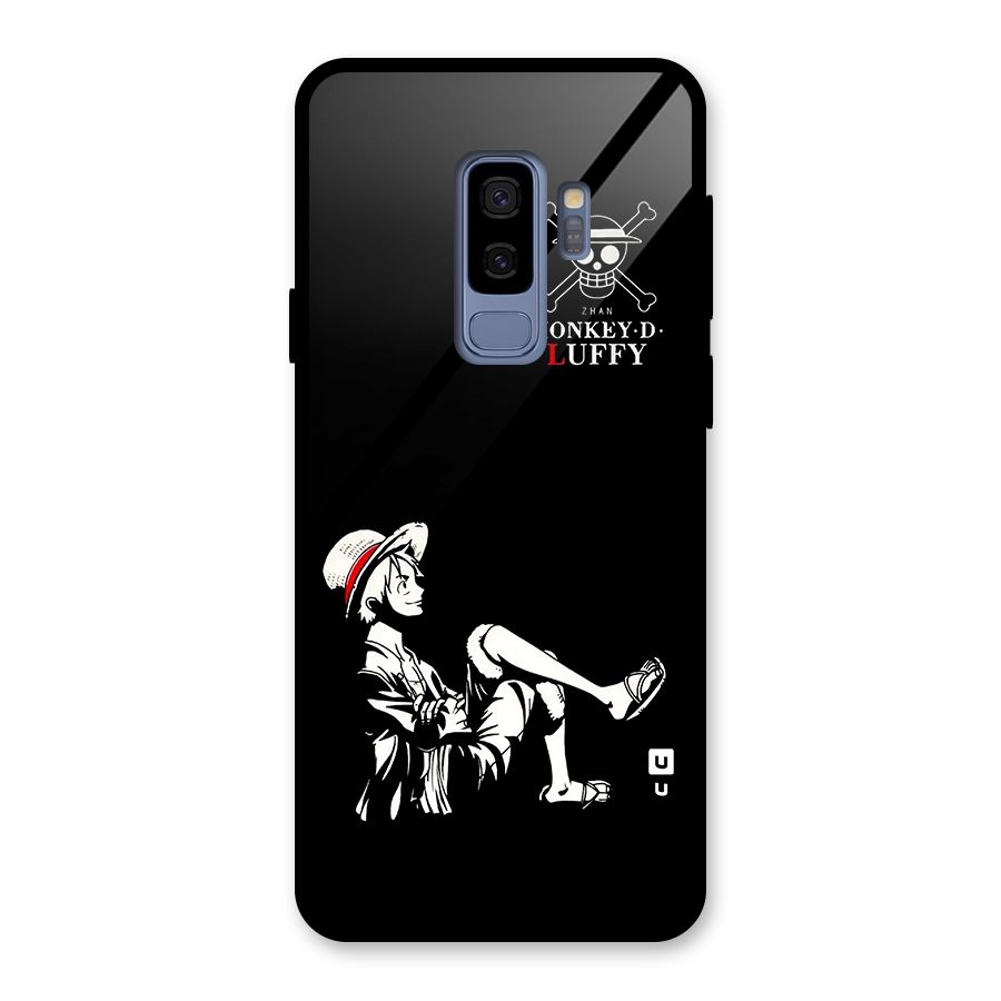 Monkey Luffy Glass Back Case for Galaxy S9 Plus