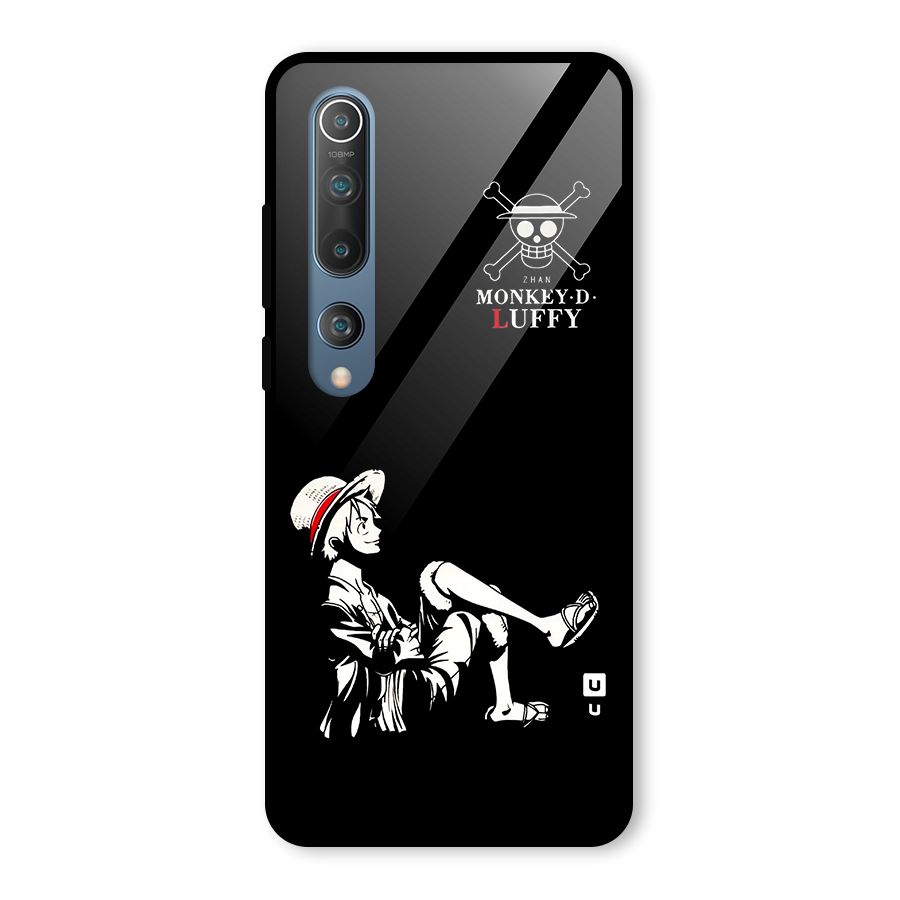 Monkey Luffy Glass Back Case for Mi 10