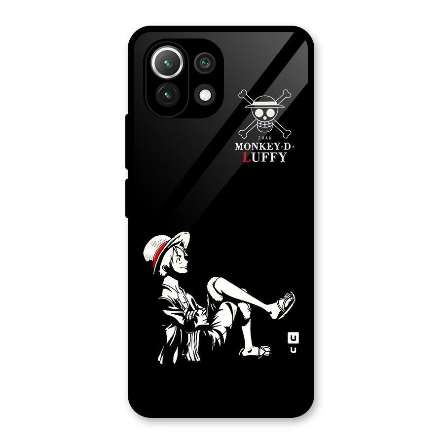Monkey Luffy Glass Back Case for Mi 11 Lite