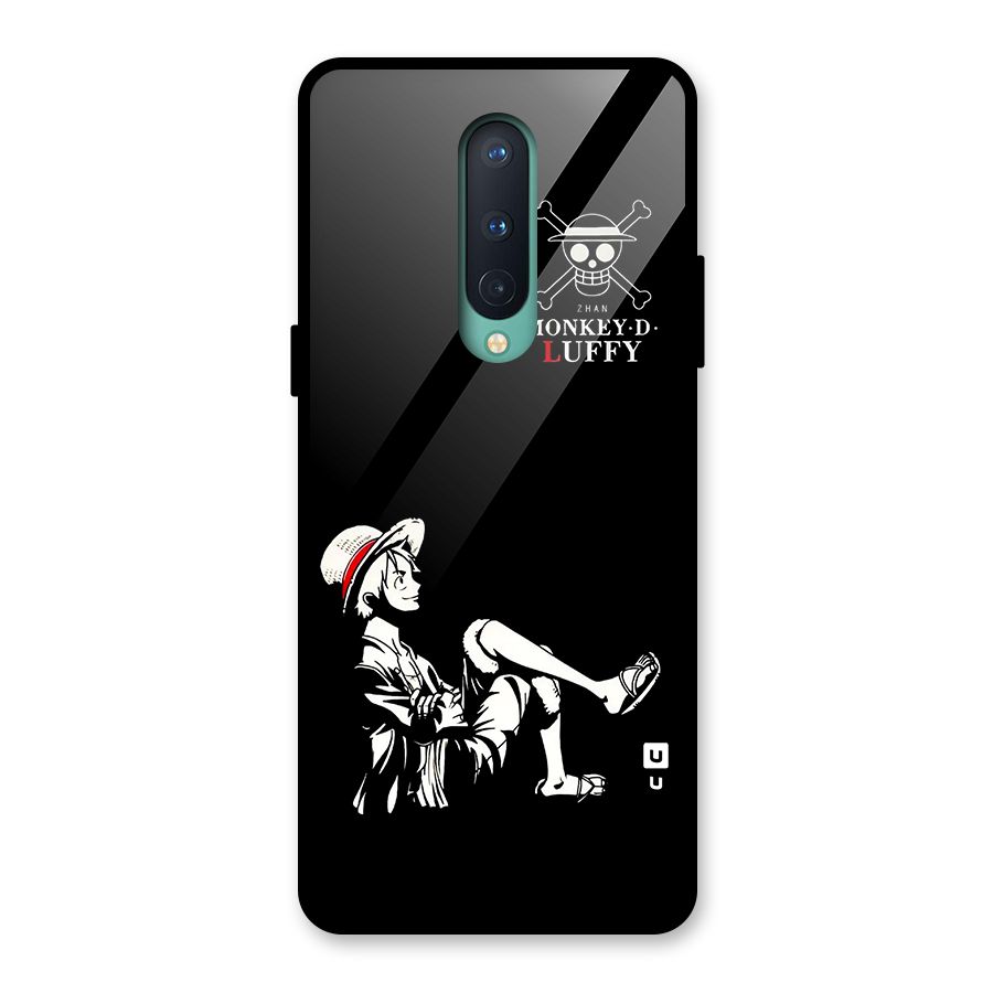 Monkey Luffy Glass Back Case for OnePlus 8