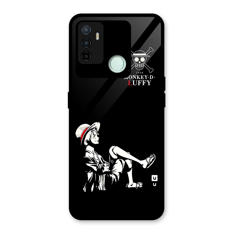 Monkey Luffy Glass Back Case for Oppo A53