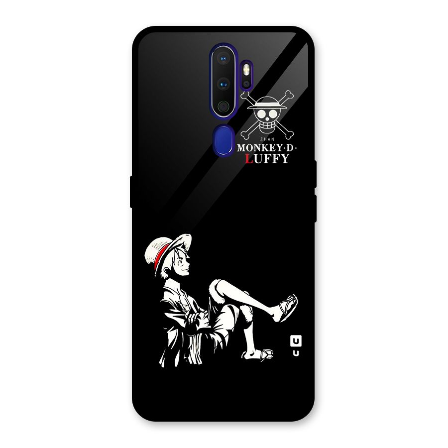 Monkey Luffy Glass Back Case for Oppo A9 (2020)