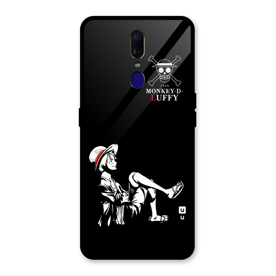 Monkey Luffy Glass Back Case for Oppo F11