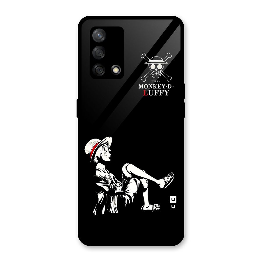 Monkey Luffy Glass Back Case for Oppo F19