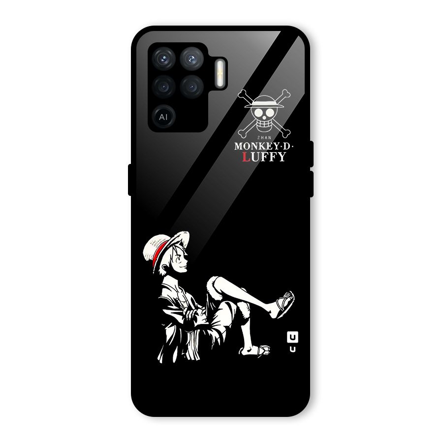 Monkey Luffy Glass Back Case for Oppo F19 Pro