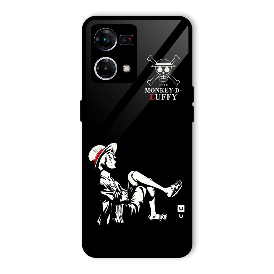 Monkey Luffy Glass Back Case for Oppo F21 Pro 4G