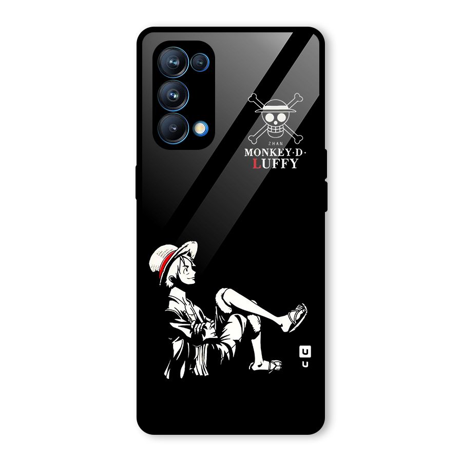 Monkey Luffy Glass Back Case for Oppo Reno5 Pro 5G