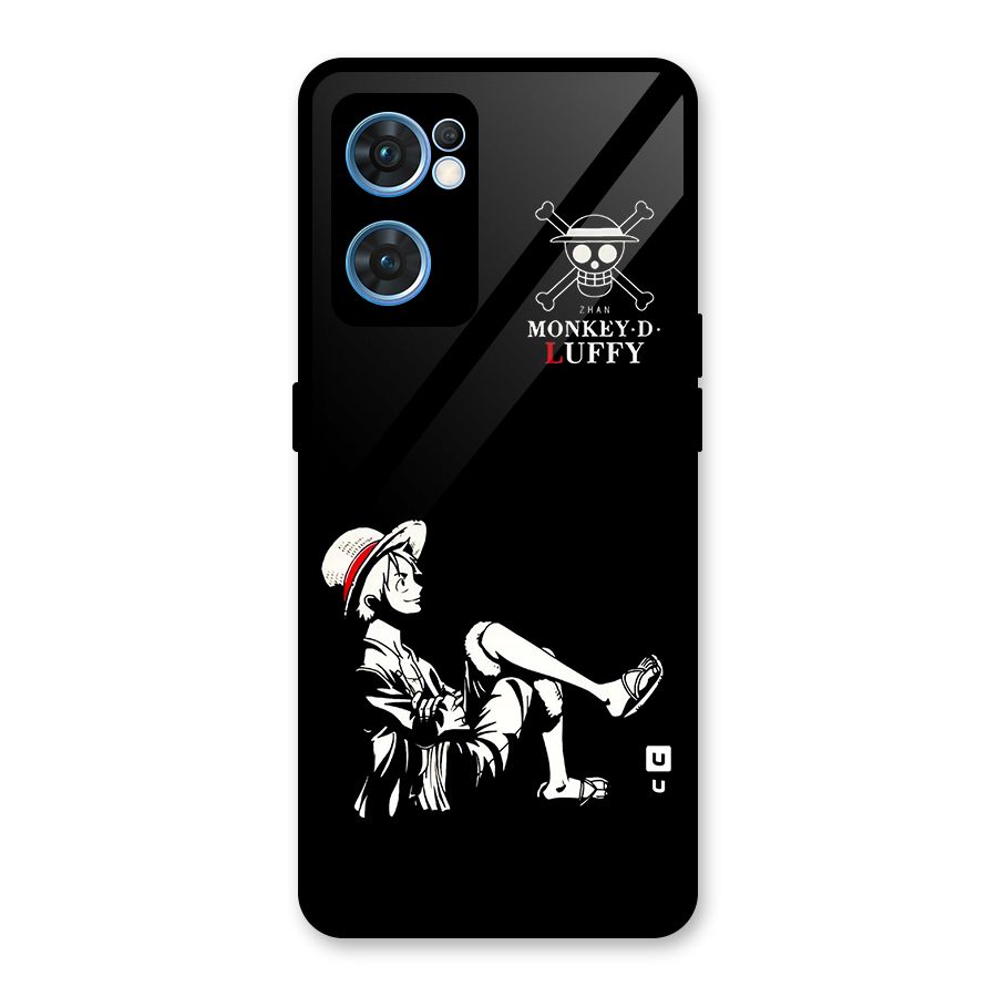 Monkey Luffy Glass Back Case for Oppo Reno7 5G