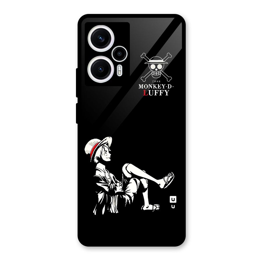 Monkey Luffy Glass Back Case for Poco F5