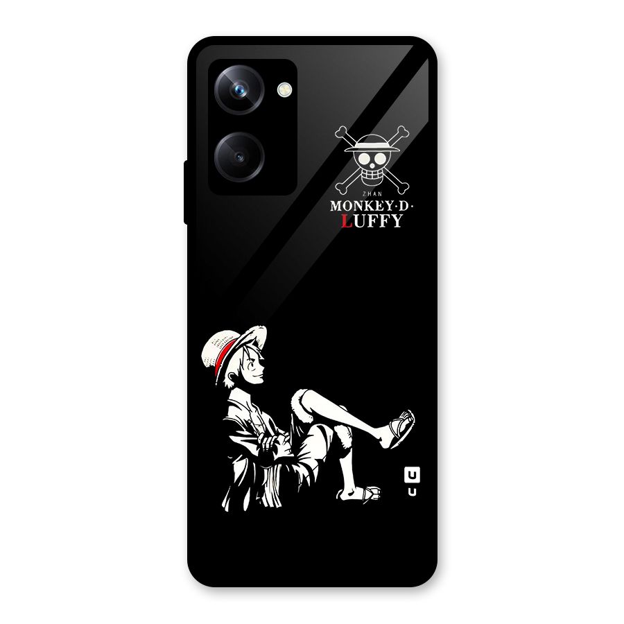 Monkey Luffy Glass Back Case for Realme 10 Pro