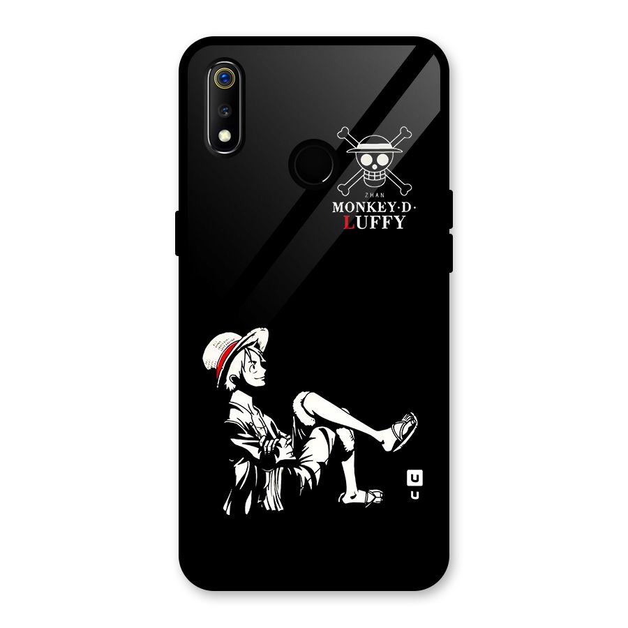 Monkey Luffy Glass Back Case for Realme 3i