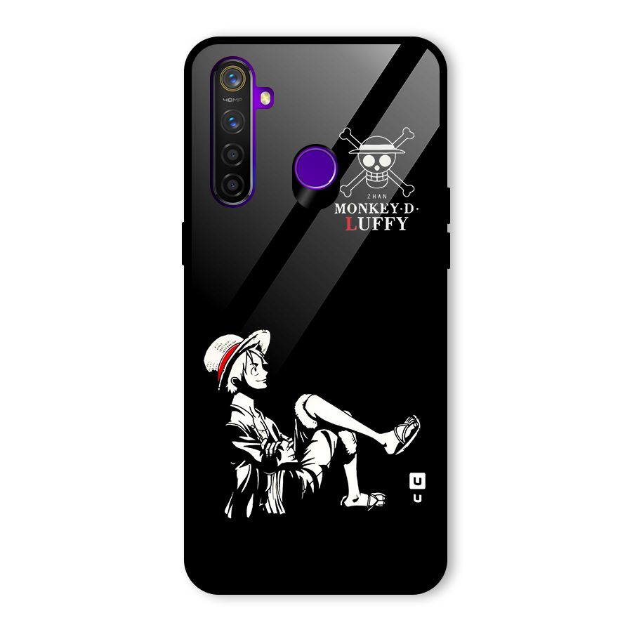 Monkey Luffy Glass Back Case for Realme 5 Pro