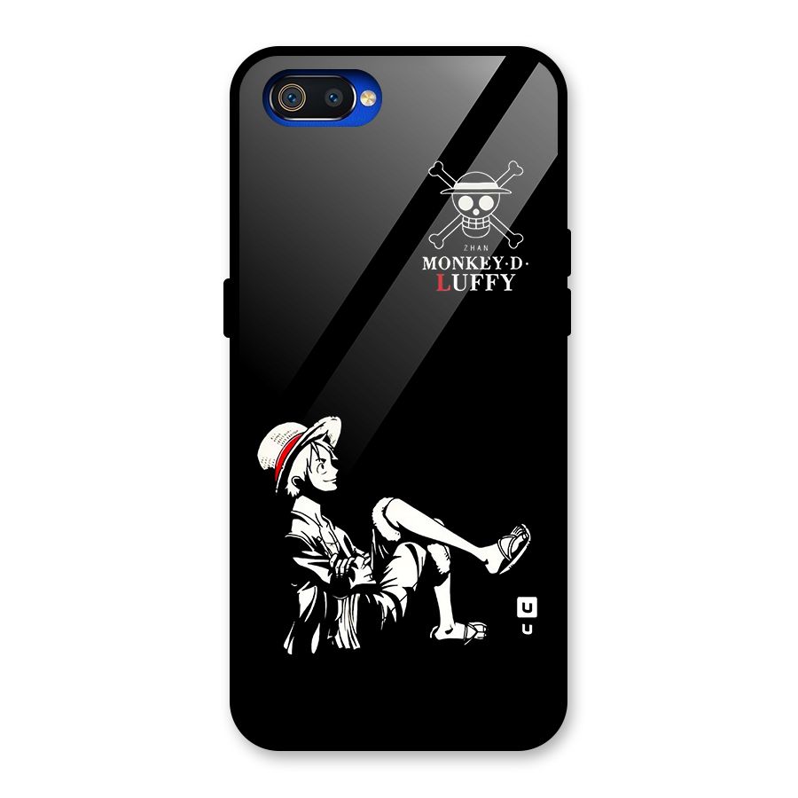Monkey Luffy Glass Back Case for Realme C2