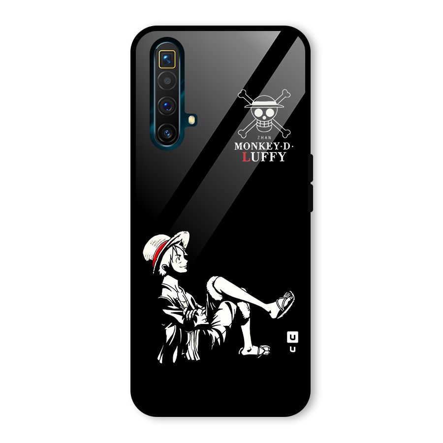 Monkey Luffy Glass Back Case for Realme X3