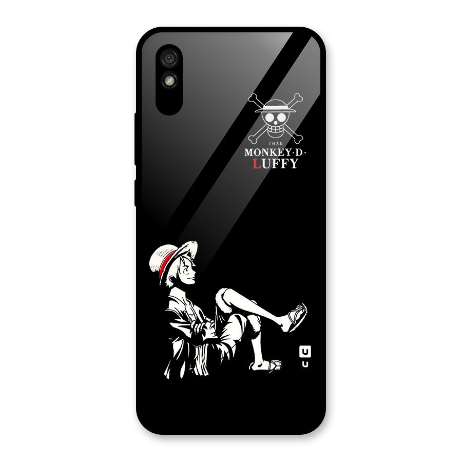 Monkey Luffy Glass Back Case for Redmi 9A