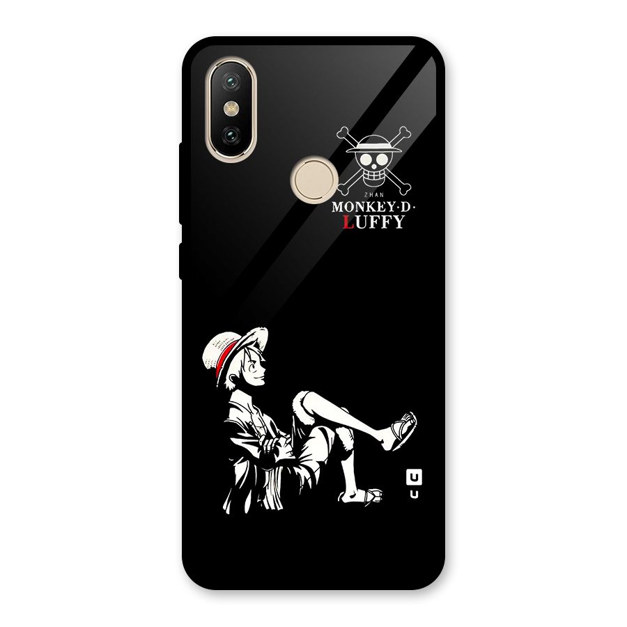 Monkey Luffy Glass Back Case for Redmi A2