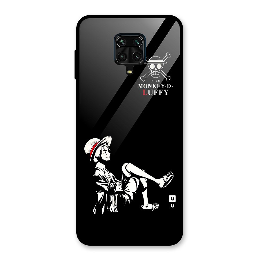 Monkey Luffy Glass Back Case for Redmi Note 10 Lite