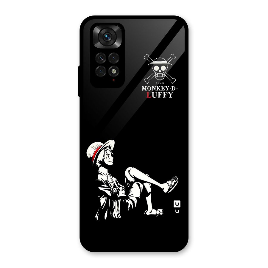 Monkey Luffy Glass Back Case for Redmi Note 11