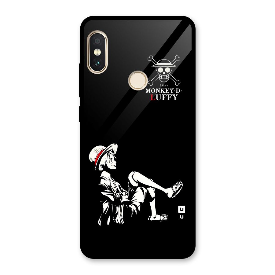 Monkey Luffy Glass Back Case for Redmi Note 5 Pro