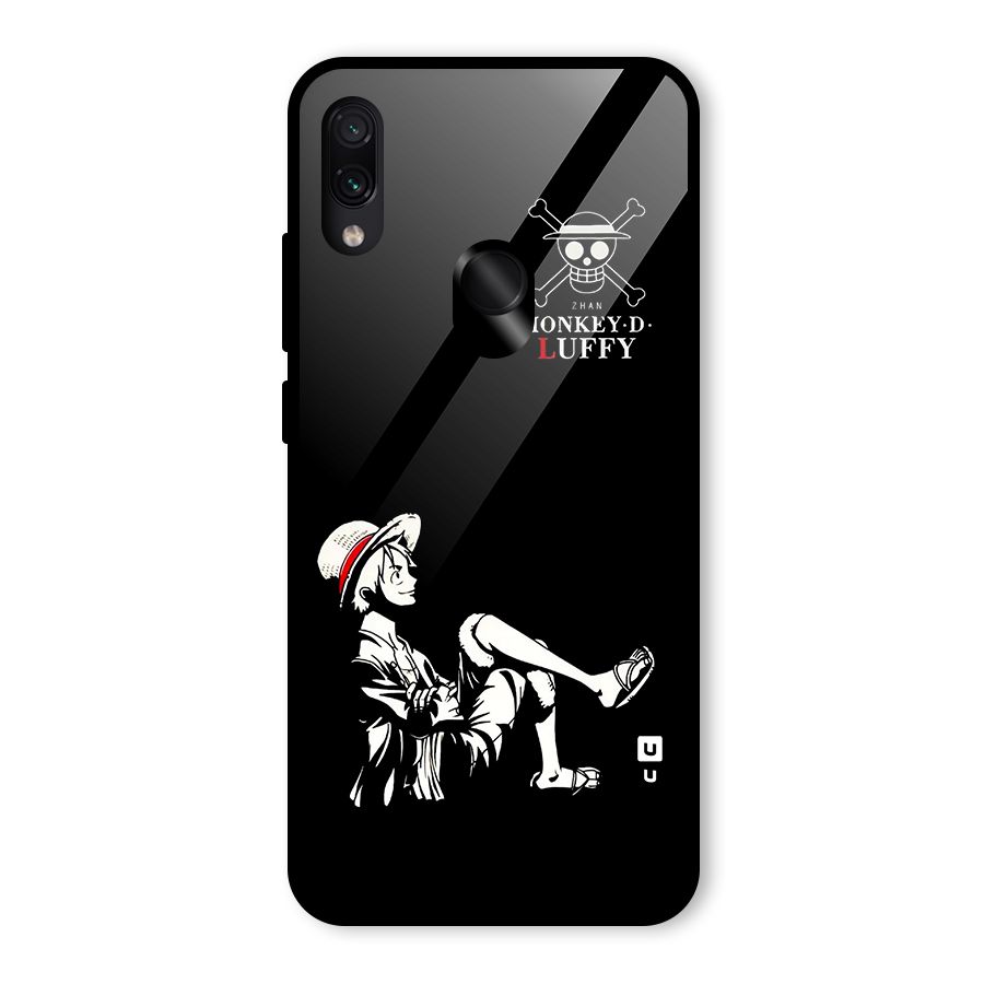 Monkey Luffy Glass Back Case for Redmi Note 7 Pro